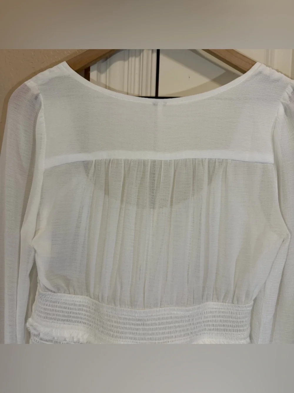 Free People Lolita Blouse in White, Women’s Small